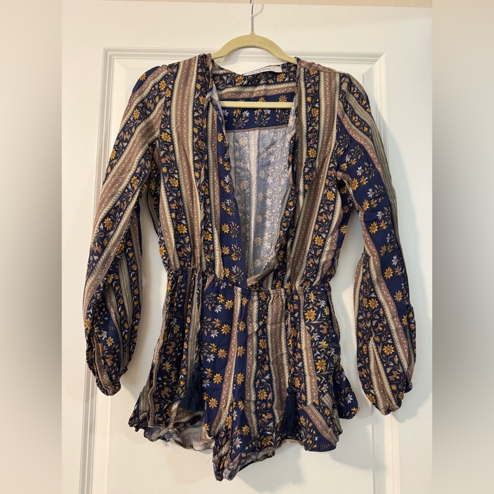 Floral Patterned Women's romper